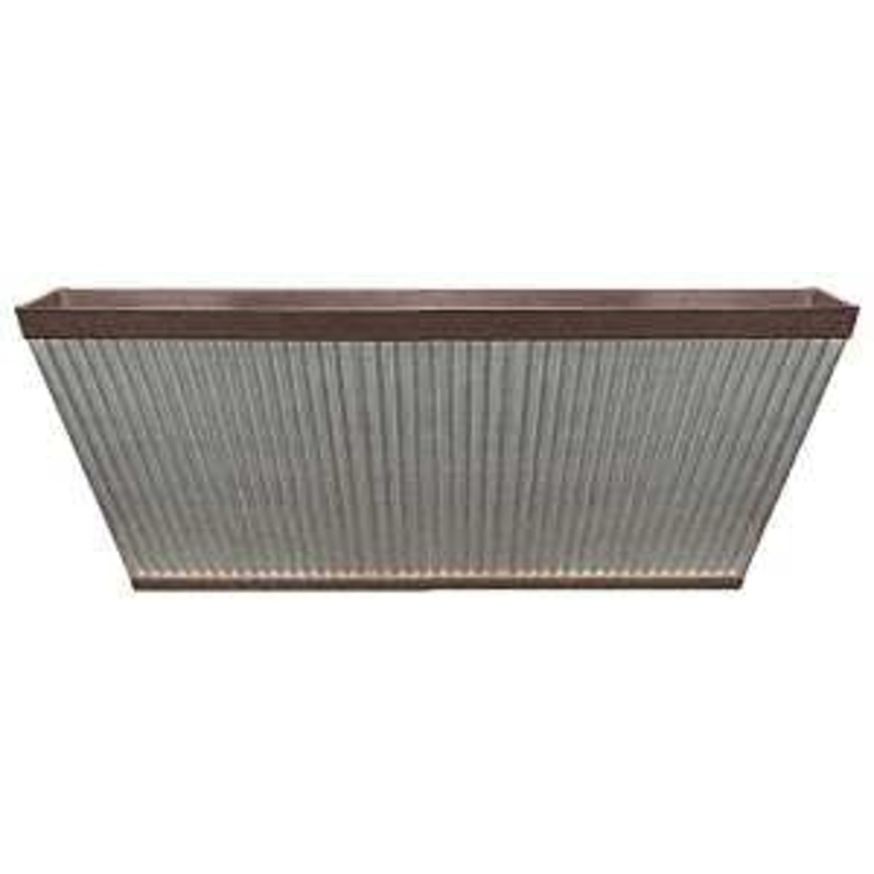 Southern Patio HDR-054818 Deck Rail Planter, 24 in Dia, 9 in H, 11-1/2 in W, 24 in D, Westlake Design, HDR, Rustic