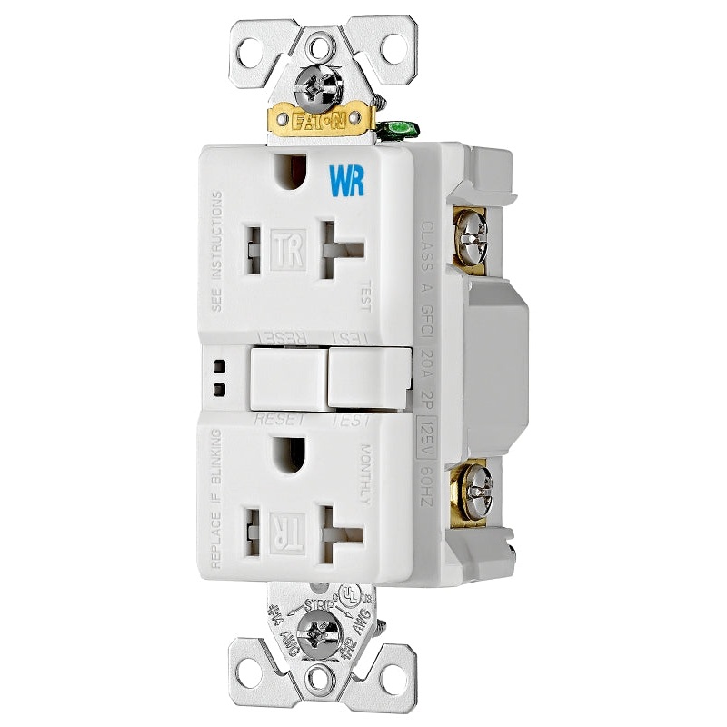 TWRGF20W RCPT DPLX GFCI20A WH