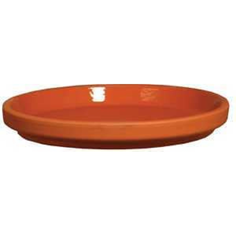 BCI German Terracotta 801688 Waterproof Saucer, 5-1/2 in W, Clay, Red