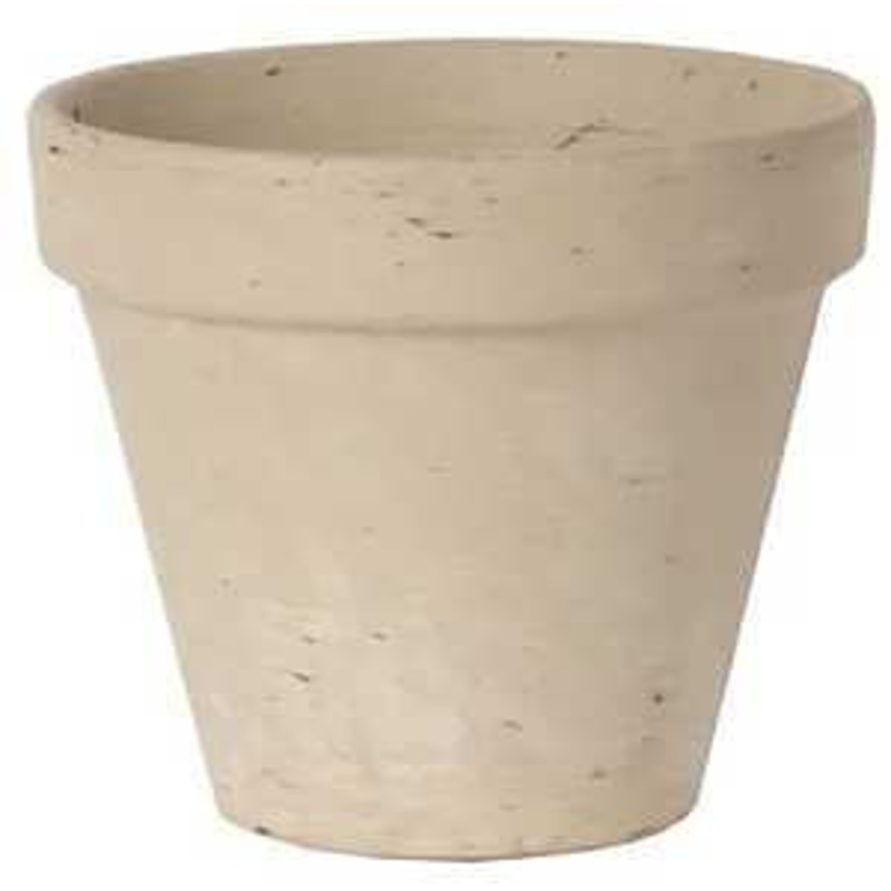 Border Concepts 805559 Pot, 6 in Dia, 5-1/4 in H, Granite Clay, Terracotta