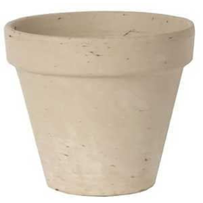 Border Concepts 805561 Pot, 7-3/4 in Dia, 6-3/4 in H, Granite Clay, Terracotta