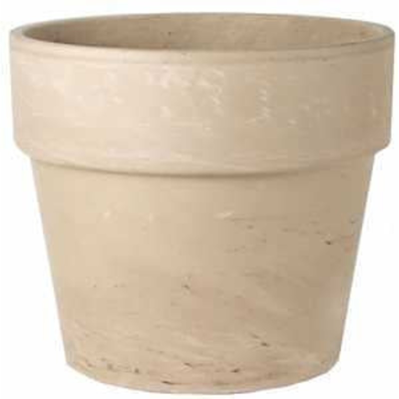 Border Concepts 805564 Pot, 11-1/2 in Dia, 9-3/4 in H, Calima Design, Granite Clay, Terracotta