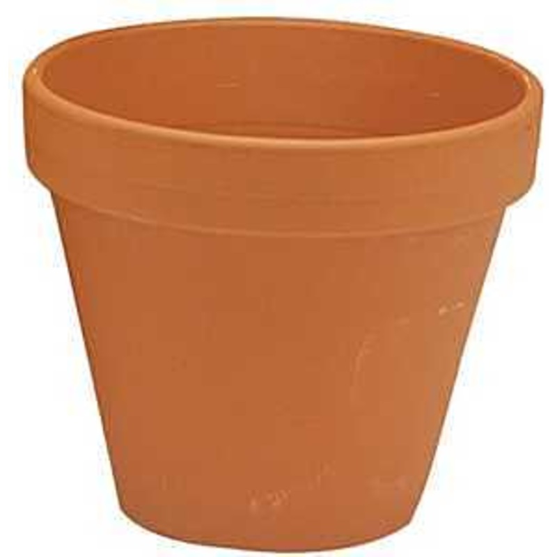 Craftware GC 0400 Pot, 3-3/4 in H, 4-1/4 in W, Terracotta