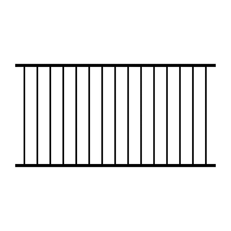 DSR3470-DB RAILING BLK 36X70IN