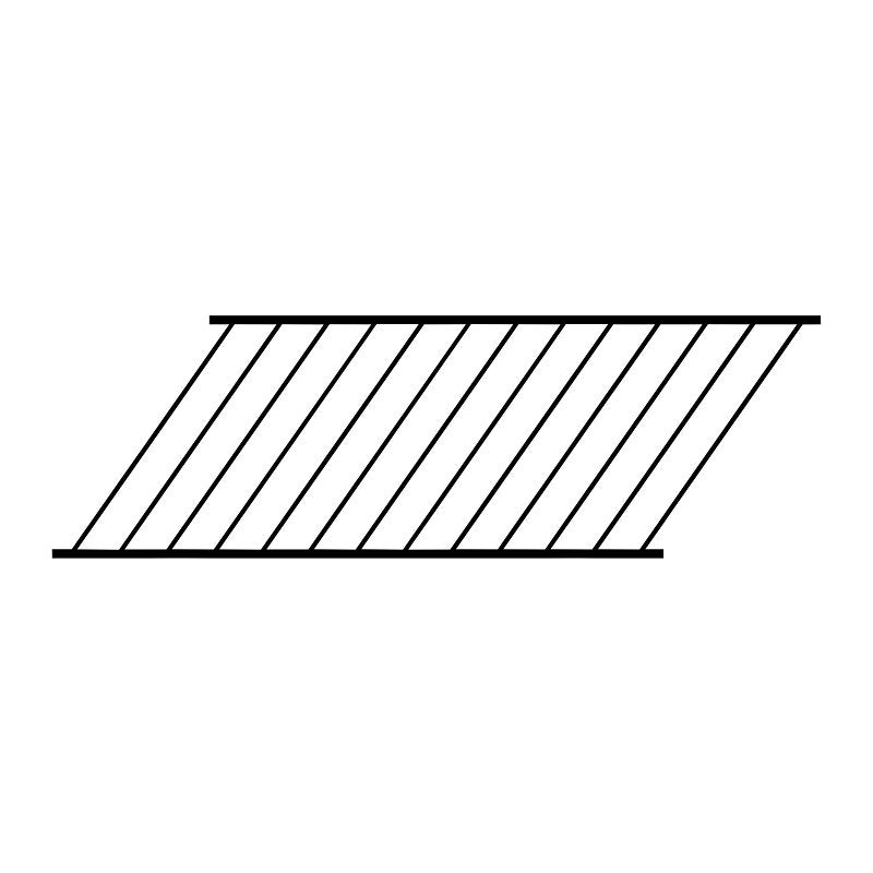 Nuvo Iron DSR3470-STB Railing Panel, 34 in OAH, Steel Rail, Textured Black Rail