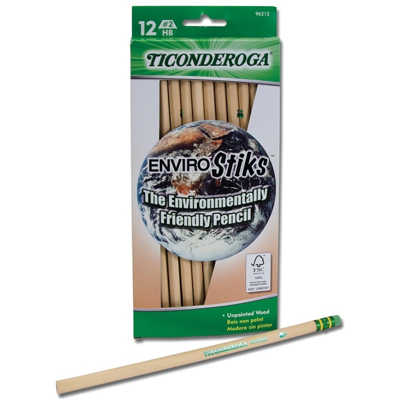 Ticonderoga 96212 Pencil, Natural Wood Barrel