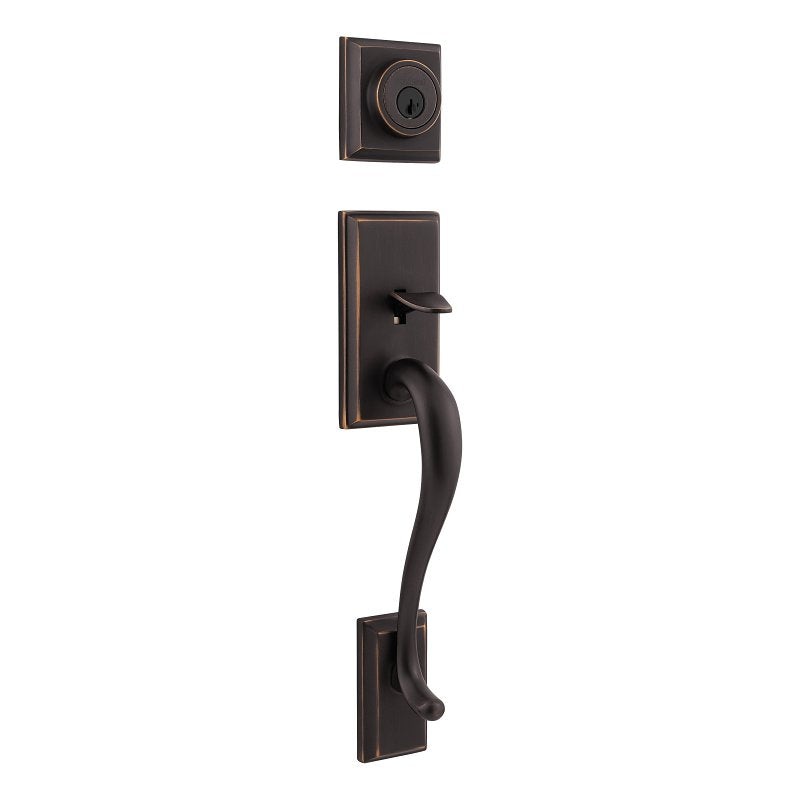 Kwikset Signature Series 800HE LIP 11P SMT Exterior Handleset with Deadbolt, Reversible, Hawthorne Design, 1 Grade