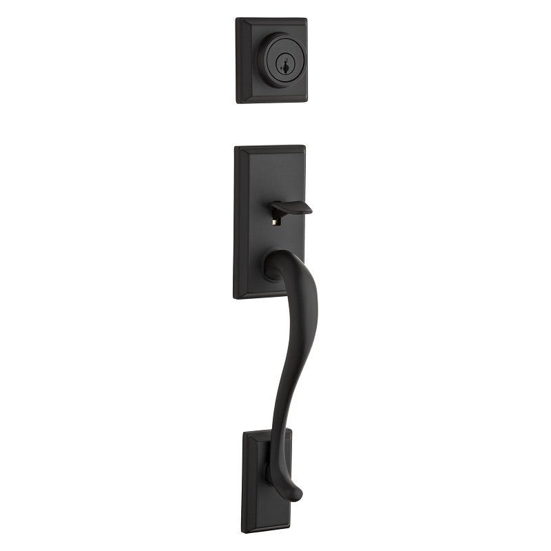 Kwikset Signature Series 800HE LIP 514 SMT Exterior Handleset with Deadbolt, Knob, 17-7/16 in H