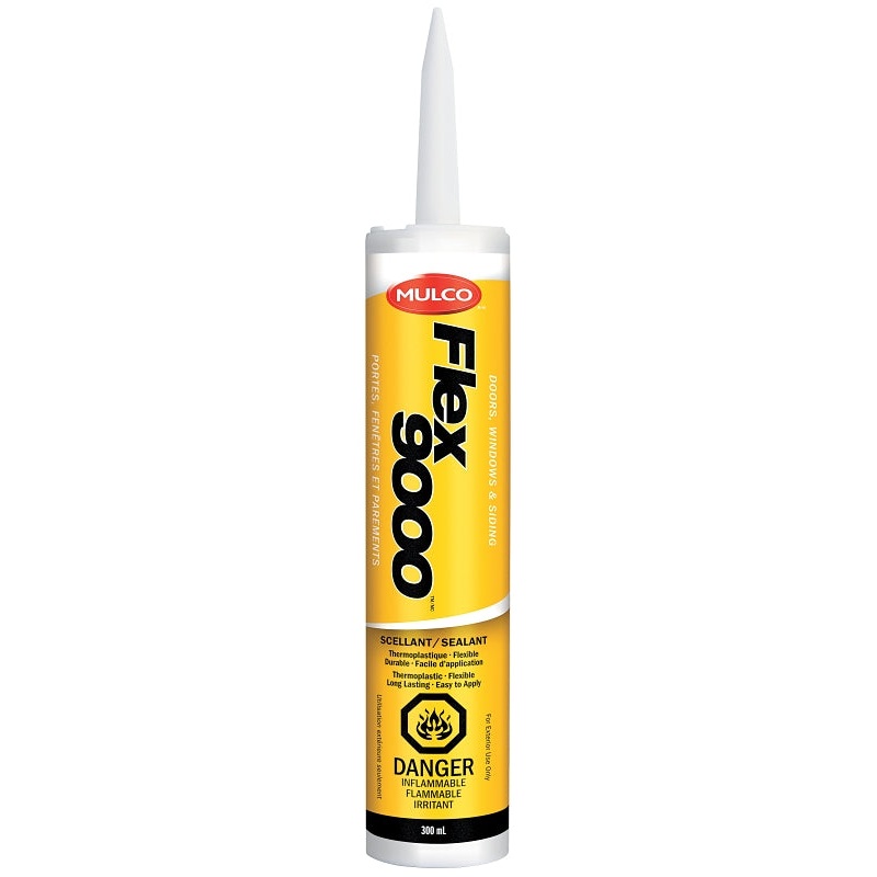 Mulco Flex 9000 106020 Thermoplastic Caulking, Translucent, 122 deg F, 300 mL Cartridge