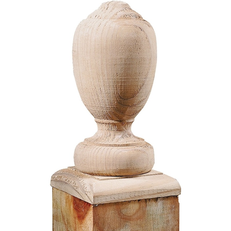 UFP 106090 Post Top, 6-1/2 in H, Traditional, Pine, White