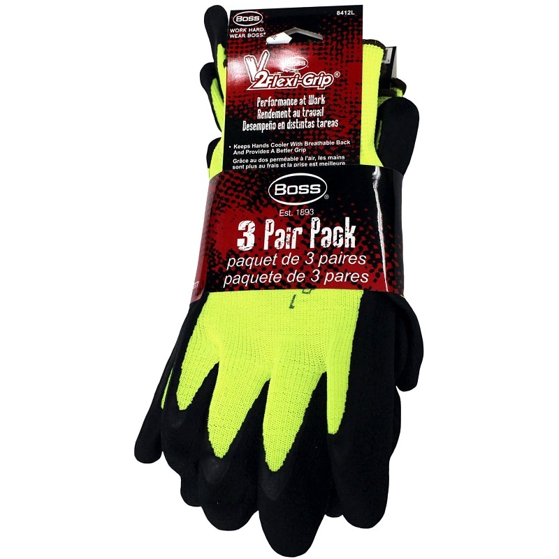 8412L-3 GLOVE KNIT HI-VIS