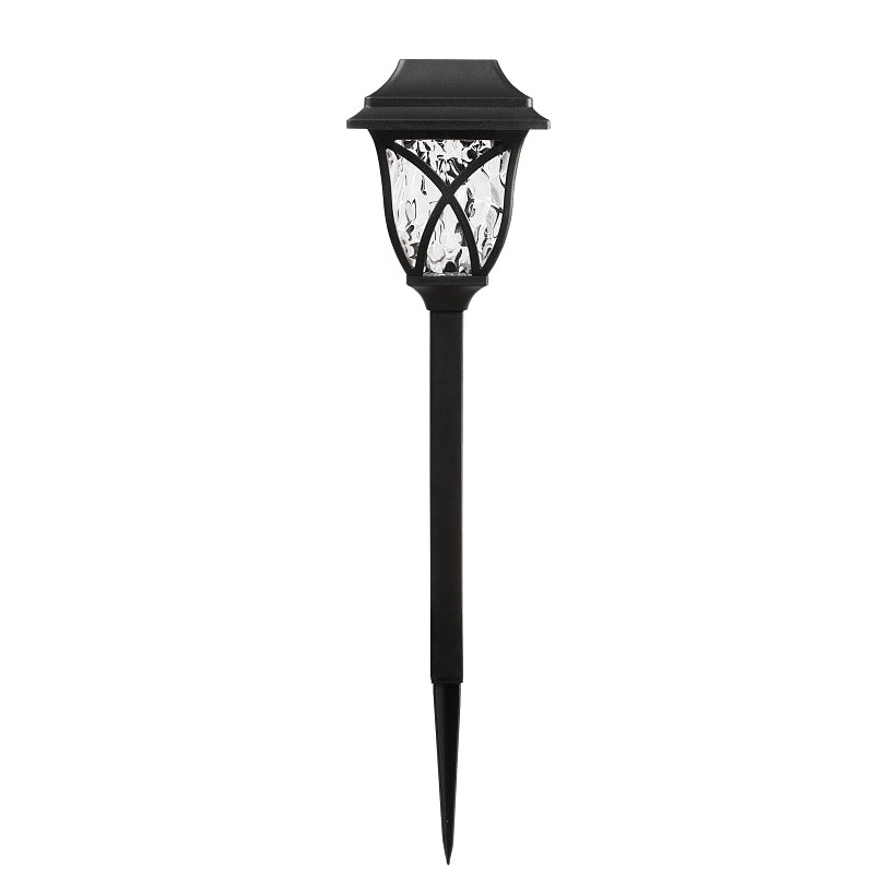 Boston Harbor 27090 Solar Stake Light, Ni-MH Battery, AA Battery, 1-Lamp, LED Lamp, Plastic Fixture, Black