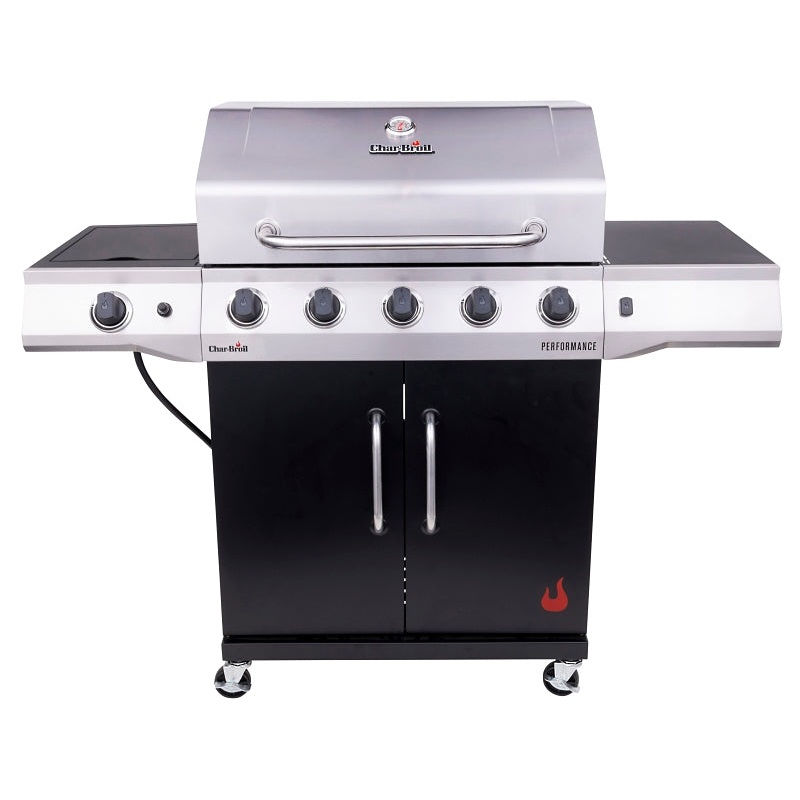 Char-Broil 463458021 Gas Grill with Chef’s Tray, Liquid Propane, 2 ft 4 in W Cooking Surface, Steel
