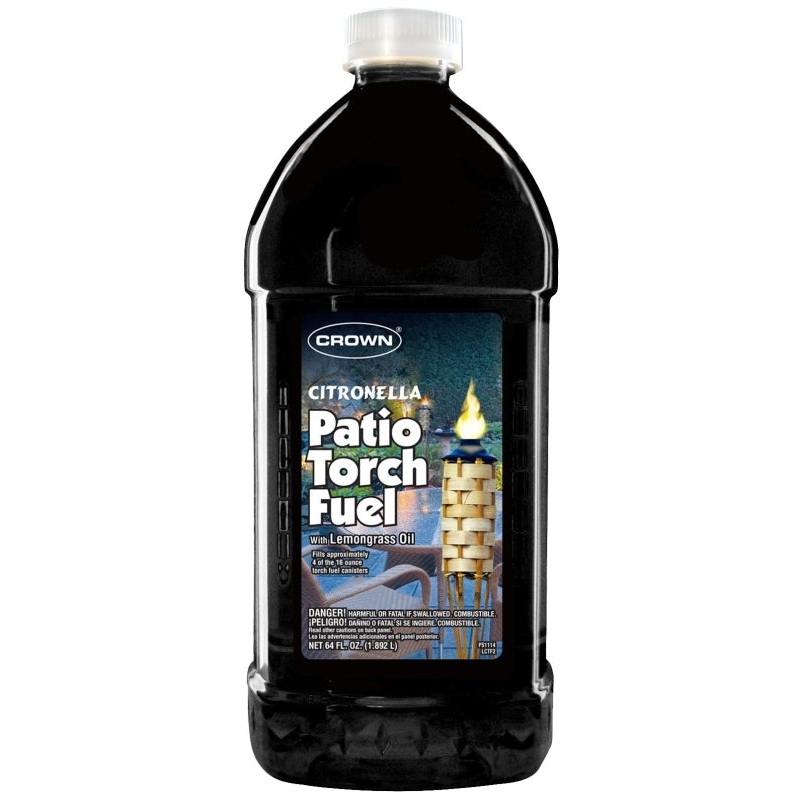 Crown CR.CTL.P.50 Patio Torch Fuel, Citronella, Lemongrass, 50 oz