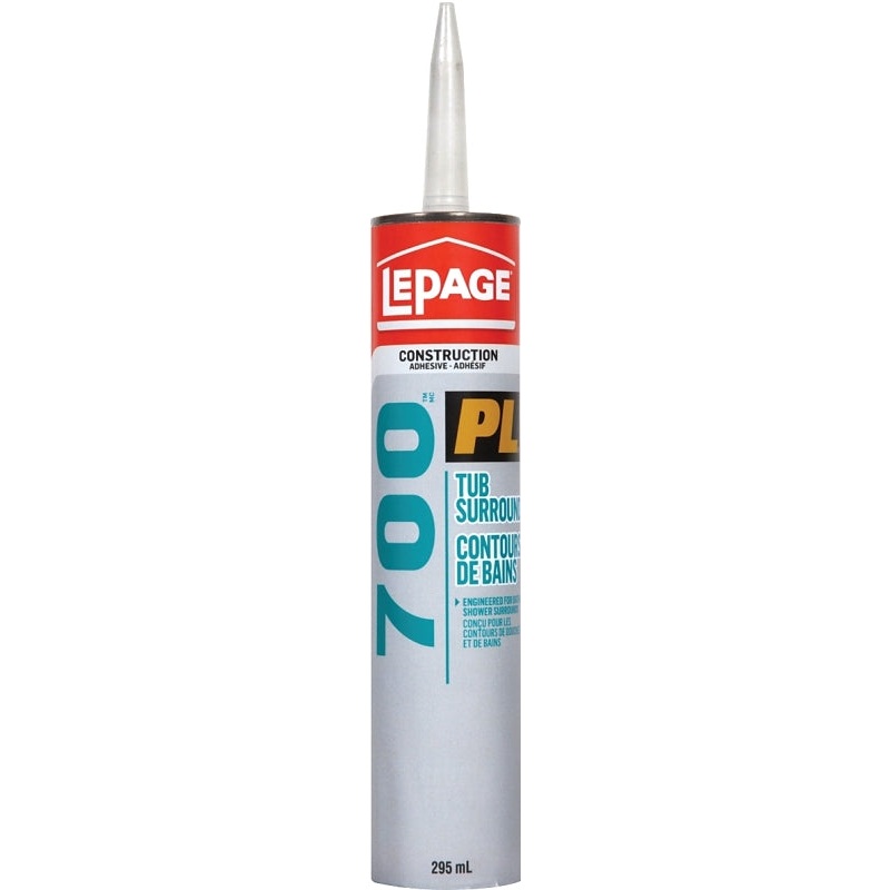 LePage 1421920 Tub Surround Adhesive, Tan, 295 mL Cartridge