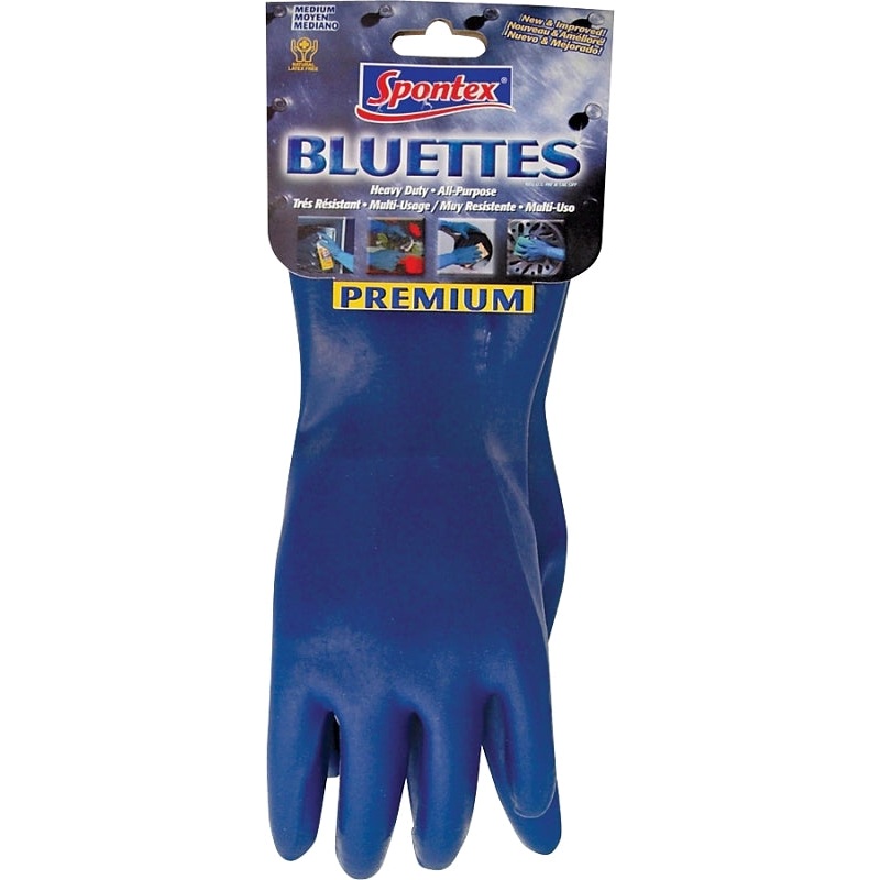Spontex 17005 Household Protective Gloves, S, Longer Cuff, Neoprene, Blue
