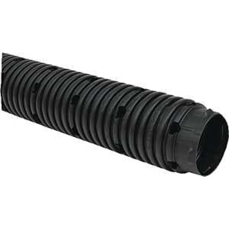 ADS 04020100H Pipe Tubing, Perforated, Single-Wall, 100 ft L