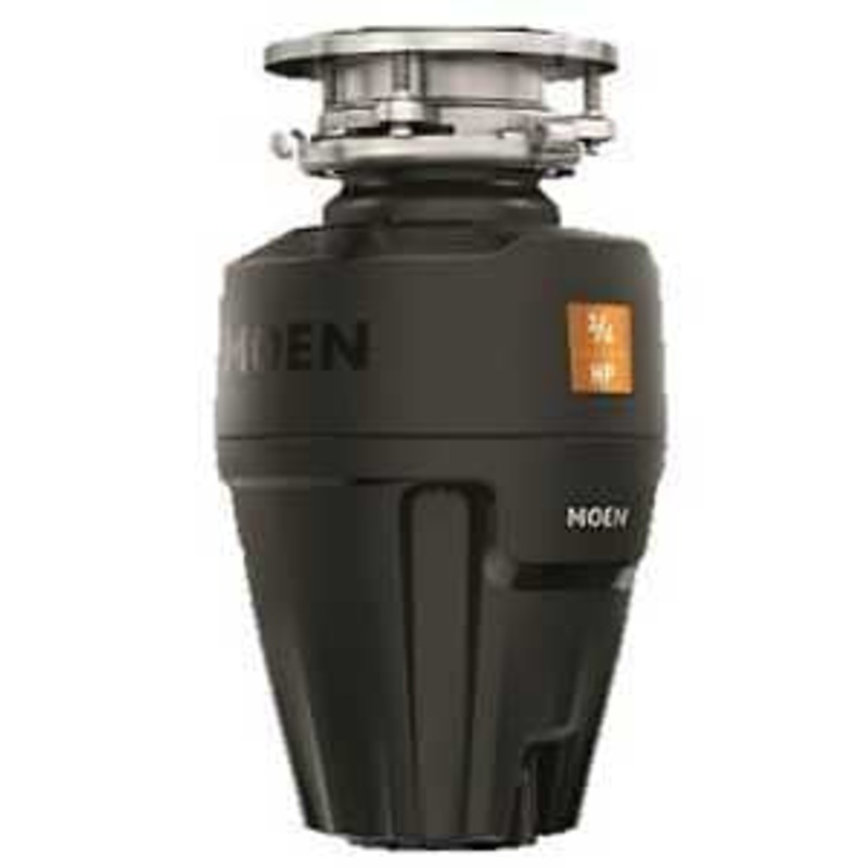 Moen EX Prep Series EX50C Garbage Disposal, 30.8 oz Grinding Chamber, 1/2 hp Motor, 115 V, Stainless Steel