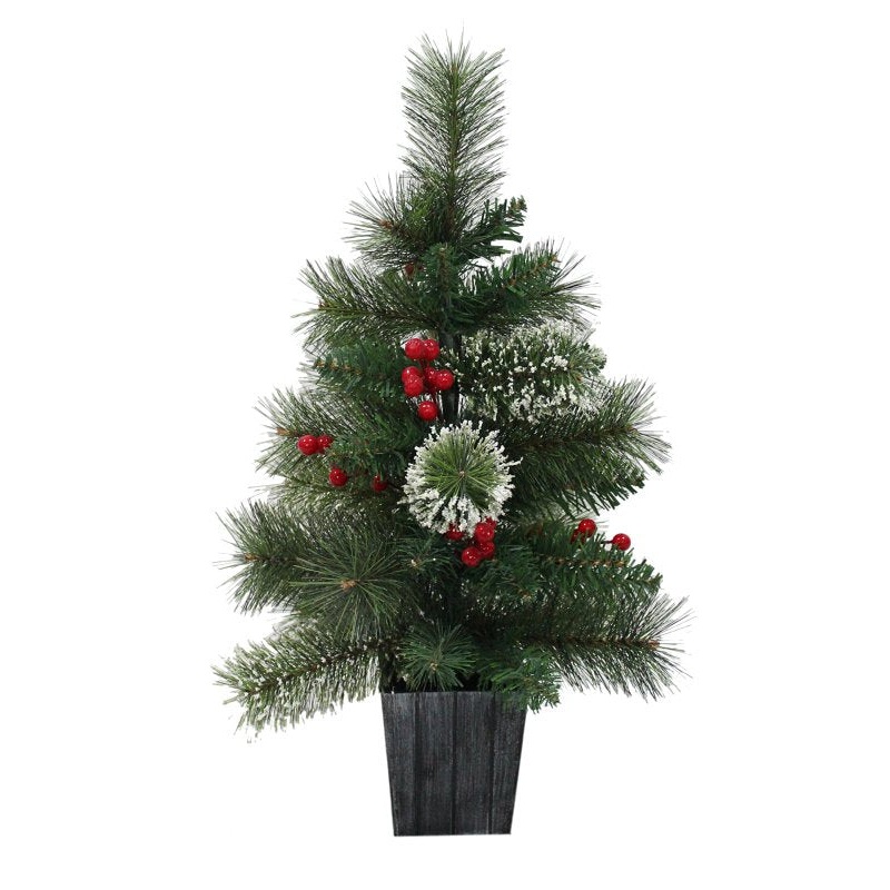 Santas Forest 27924 Pine & Berries Tree, 2 ft H