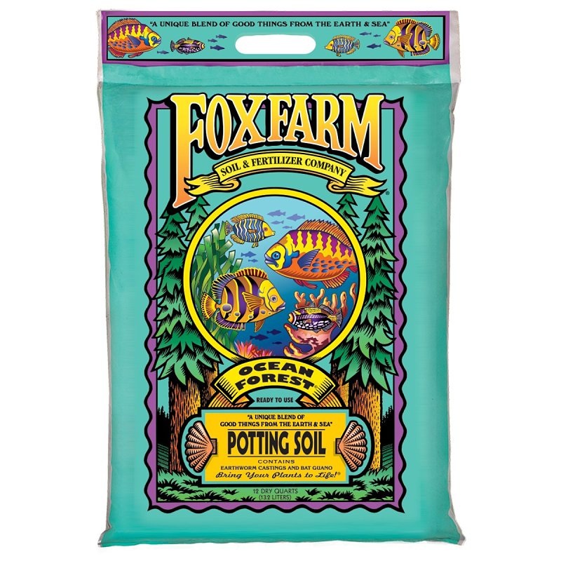 Ocean Forest 790041 Potting Soil, 12 qt, Brown