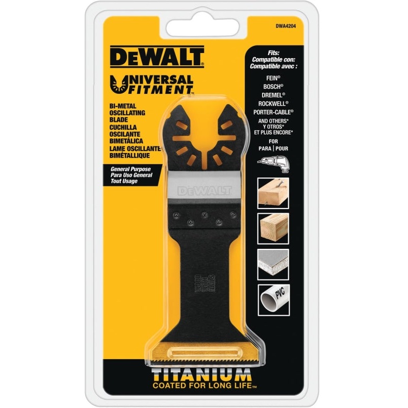 DEWALT DWA4283 General-Purpose 3-Sided Oscillating Blade, Bi-Metal