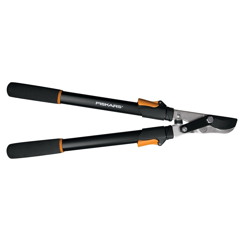 Fiskars 91686935J Power Lever Bypass Lopper, 1-3/4 in Cutting Capacity, Steel Blade, Steel Handle, 25 to 37 in OAL