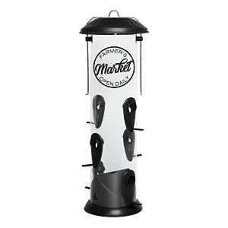 Nature’s Way WWWPRB-DECO Tube Bird Feeder, 17 in H, Farmhouse, 3 qt