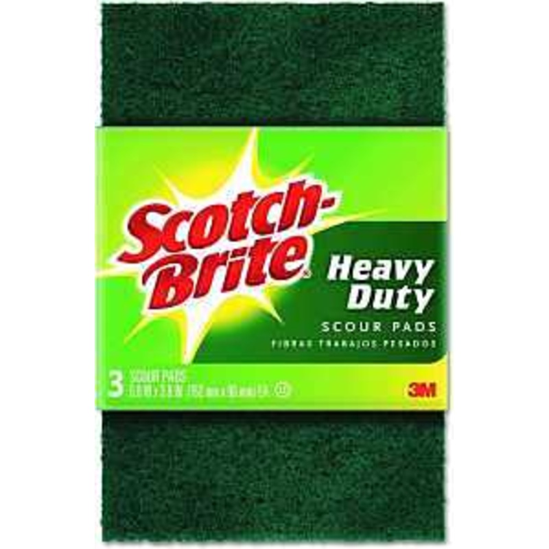 Scotch-Brite 226-5 Heavy-Duty Scour Pad, 6 in L, 3.8 in W