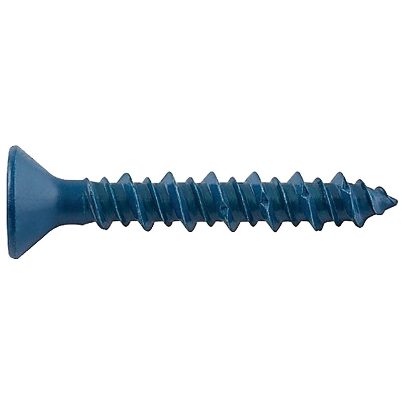 DEWALT UltraCon+ Series DFM12768 Concrete Screw Anchor, 1/4 in Dia, 3-1/4 in L, Carbon Steel, Zinc Stalgard