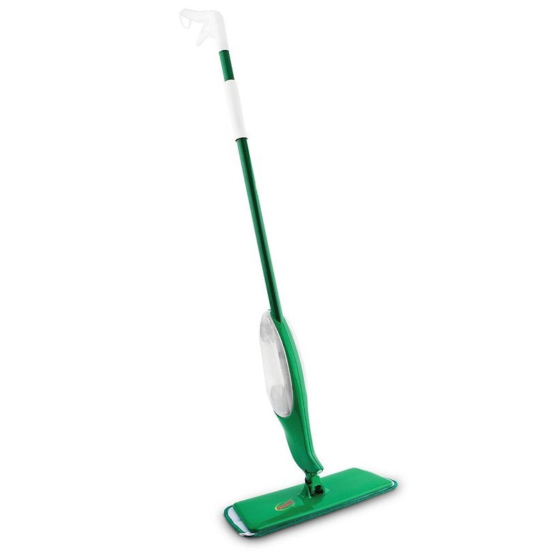 Libman Freedom Series 4002 Spray Mop, 18 oz Bottle, Microfiber Mop Head, Green Mop Head, 49 in L