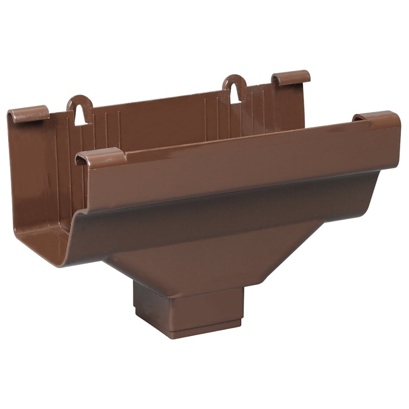 Amerimax M1506 Gutter Drop Outlet, Vinyl, Brown