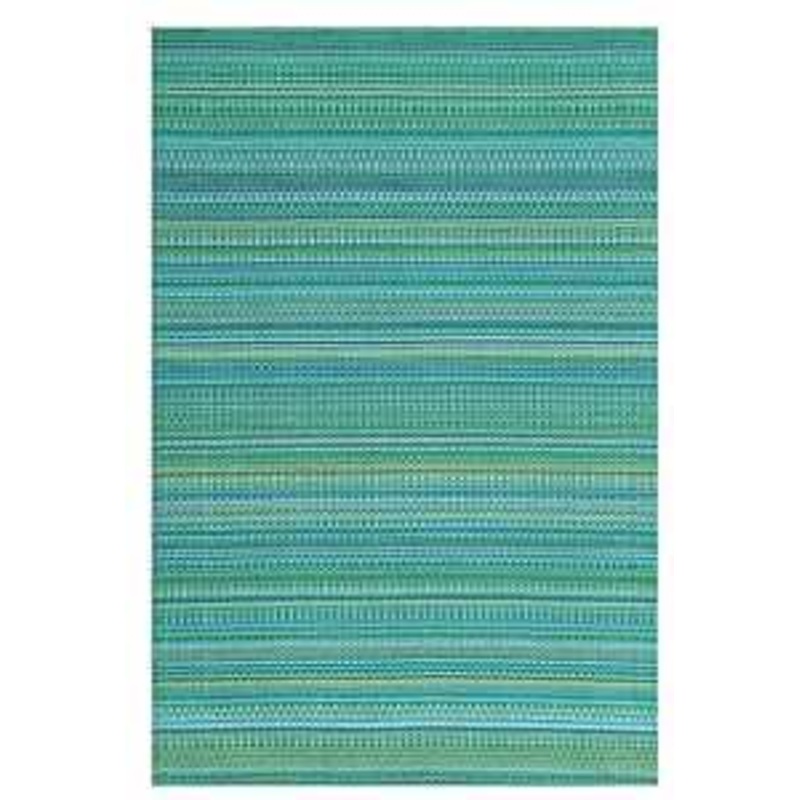 Border Concepts 21374 Outdoor Mat, 6 ft L, 9 ft W, Mixed, Reversible Pattern, Plastic Rug, Tropical