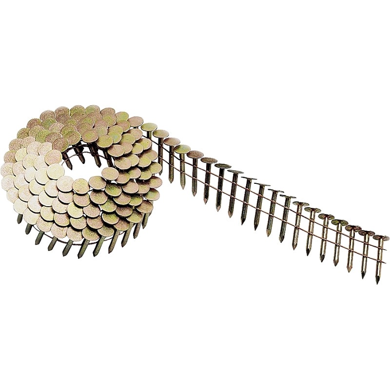 Bostitch CR3DGAL Roofing Nail, 1-1/4 in L, 11 Gauge, Steel, Smooth Shank