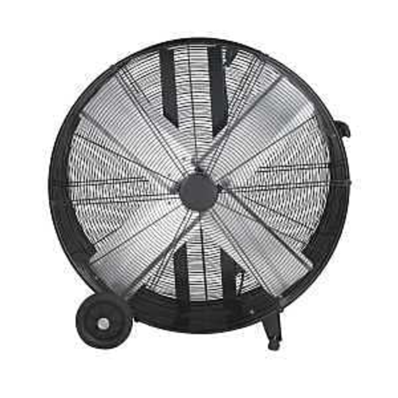 VisionAir 2VAFDRUM30 Heavy-Duty High-Velocity Drum Fan, 120 V, 30 in Dia Blade, 3-Speed, 9020 cfm Air