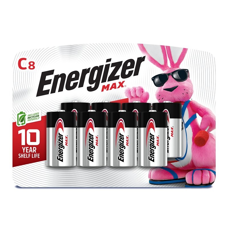1.24P-8H ALKALINE BATT C 1.5V