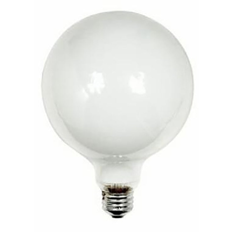 GE 14187 Light Bulb, 60 W, G40 Lamp, E26 Medium Lamp Base, 720 Lumens, 2600 K Color Temp, Soft White Light