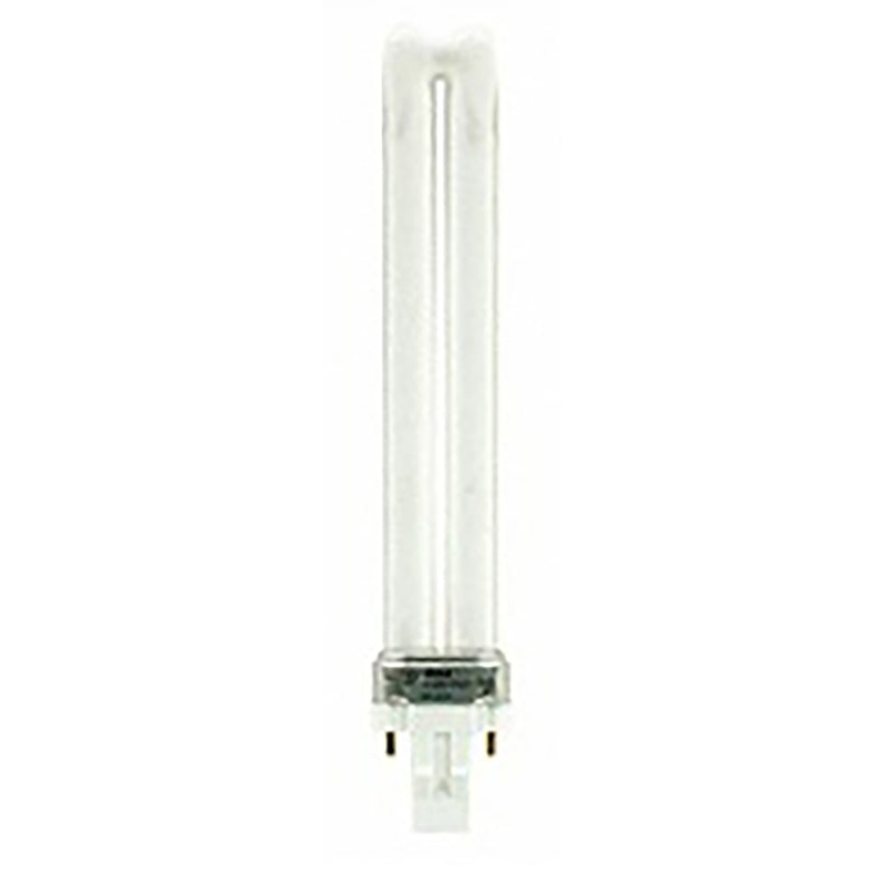 GE 14583 CFL Bulb, 13 W, T4 Lamp, GX23 Lamp Base, 825 Lumens, 2700 K Color Temp, Soft White Light