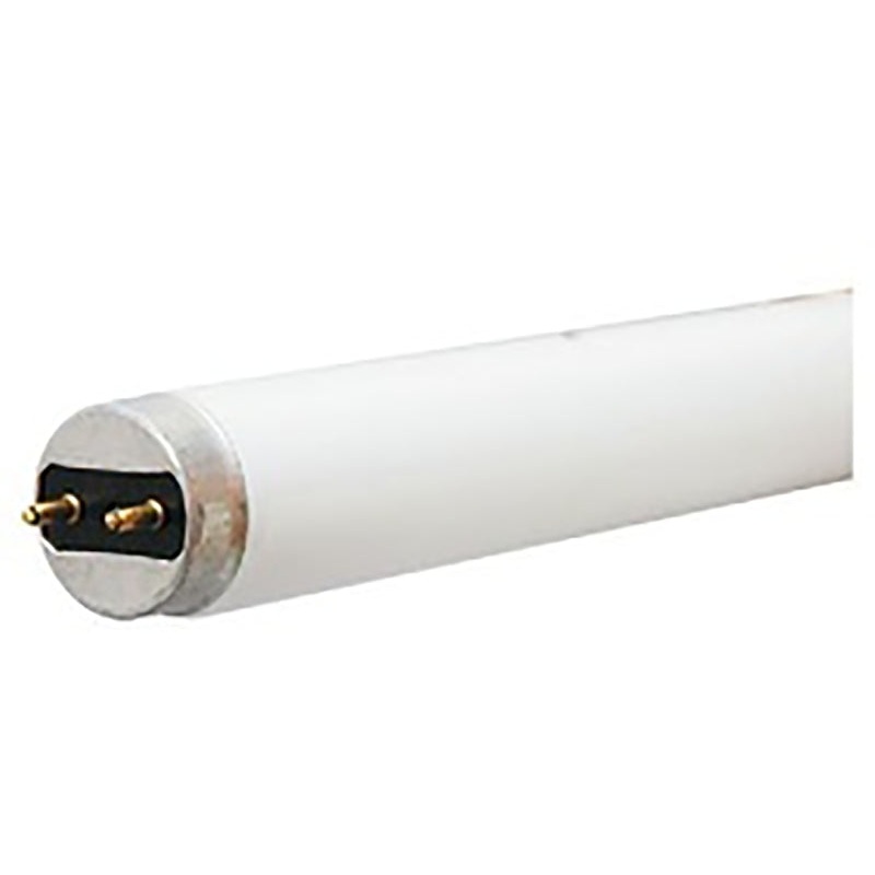 GE 21326 Light Bulb, 15 W, T8 Lamp, G13 Medium Bi-Pin Lamp Base, 920 Lumens, 3000 K Color Temp, Warm White Light