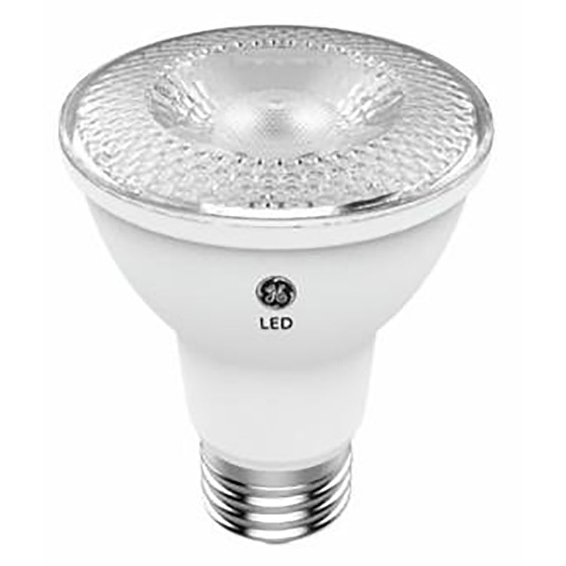 GE 38439 Replacement LED Bulb, Flood, Spotlight, PAR20 Lamp, 50 W Equivalent, E26 Lamp Base, Dimmable, Clear