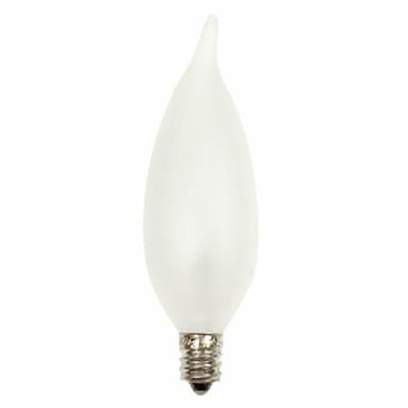 GE 66104 Chandelier Light Bulb, 25 W, CA10 Lamp, E12 Candelabra Lamp Base, 220 Lumens, 2600 K Color Temp