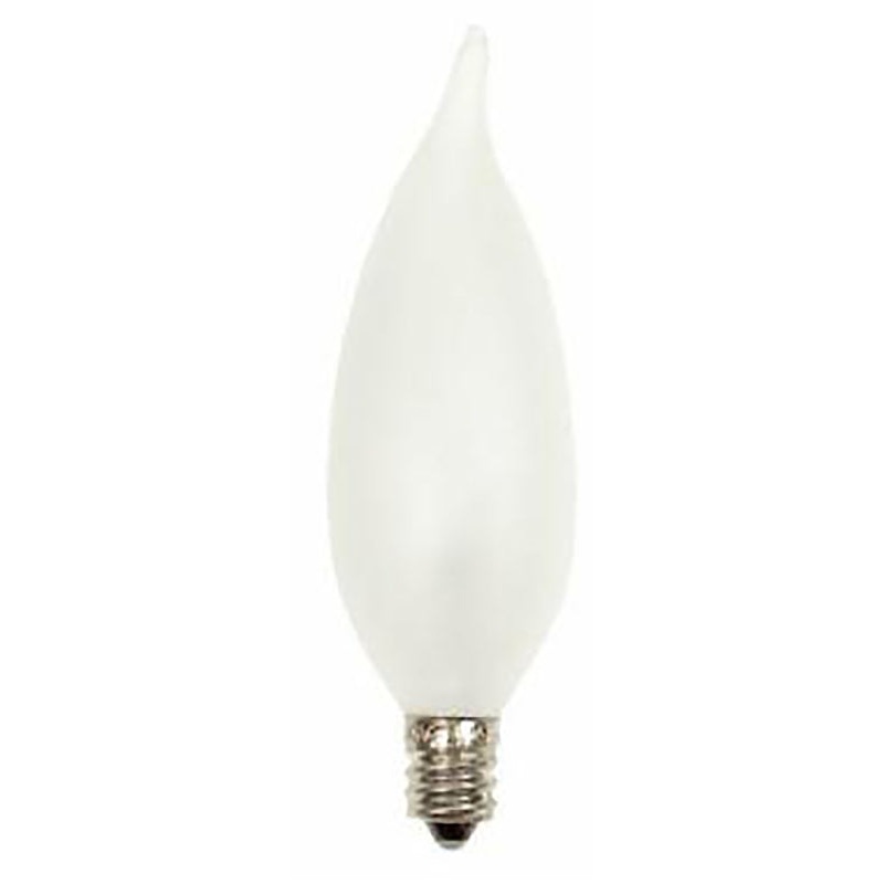 GE 66105 Chandelier Light Bulb, 25 W, CA10 Lamp, E12 Candelabra Lamp Base, 215 Lumens, 2500 K Color Temp
