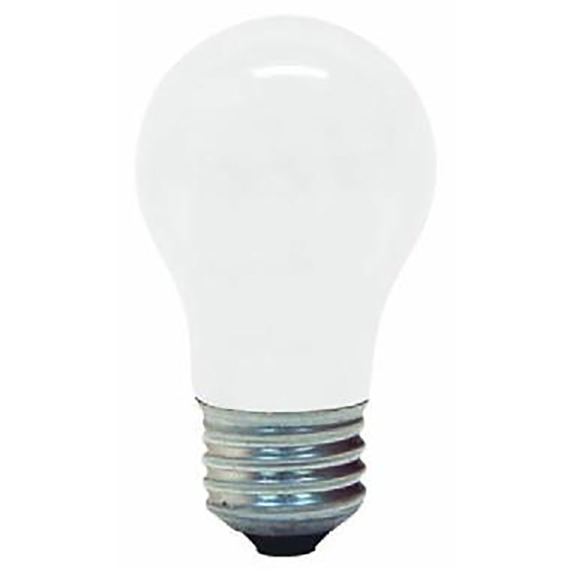 GE 97491 Standard Bulb, 15 W, A15 Lamp, E26 Medium Lamp Base, 100 Lumens, 2500 K Color Temp, White Light