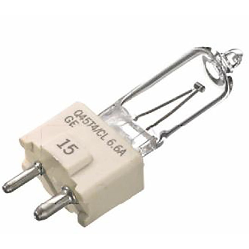 GE 97667 Halogen Bulb, 100 W, G8 Bi-Pin Lamp Base, T4 Lamp, Bright White Light, 1300 Lumens, 2900 K Color Temp