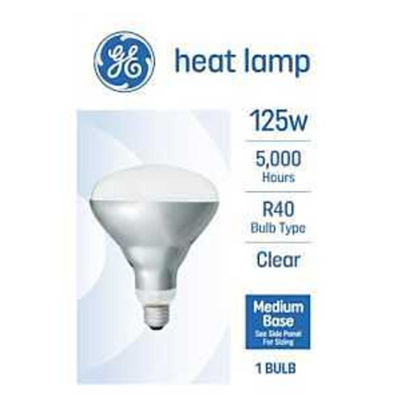 GE 93116244 Specialty Light Bulb, 125 W, BR40 Lamp, E26 Medium Lamp Base, 2500 K Color Temp, Soft White Lamp