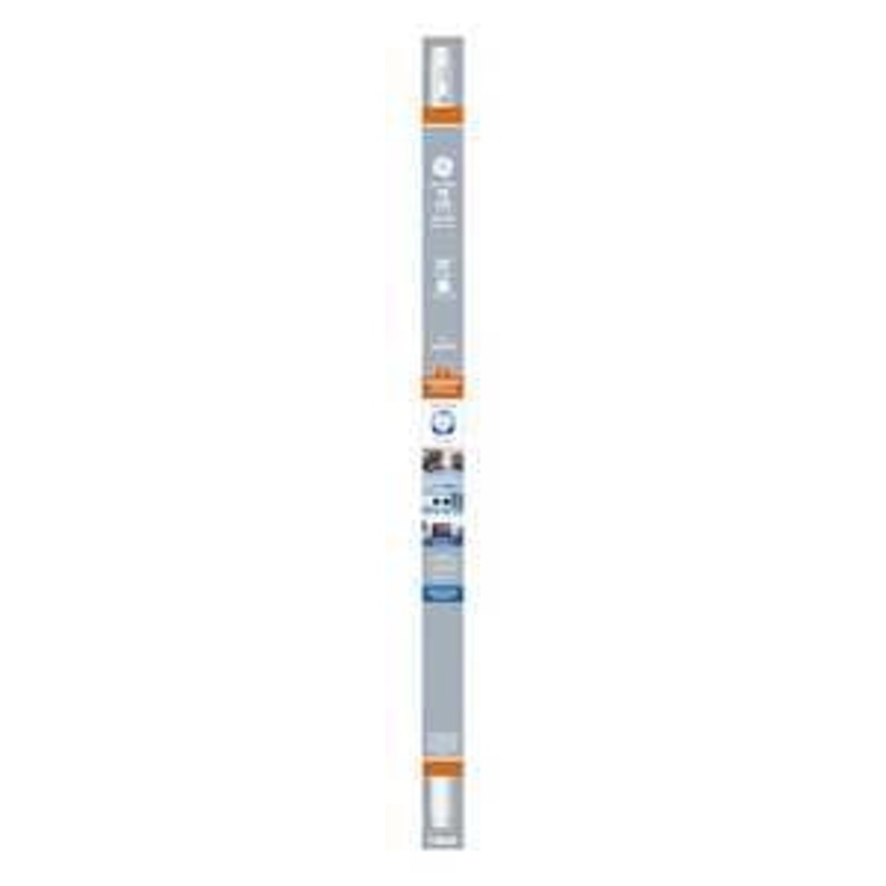 GE 93129784 Tube Light Bulb, Type A, T8 Linear Lamp, 17 W Equivalent, Medium Bi-Pin Lamp Base, Frosted