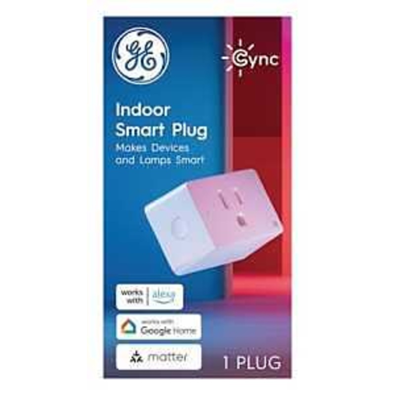 GE 93131804 Cync Indoor Smart Plug, 15 A, Wi-Fi, White