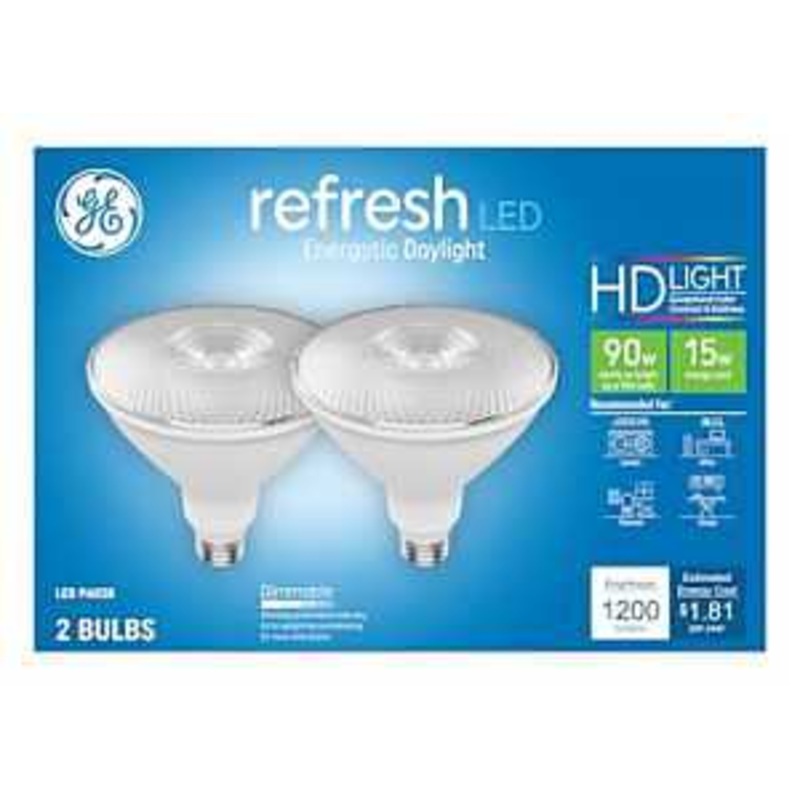 GE Industrial Solutions 45272 LED Bulb, Flood/Spotlight, PAR38 Lamp, E26 Lamp Base, Dimmable, Daylight Light