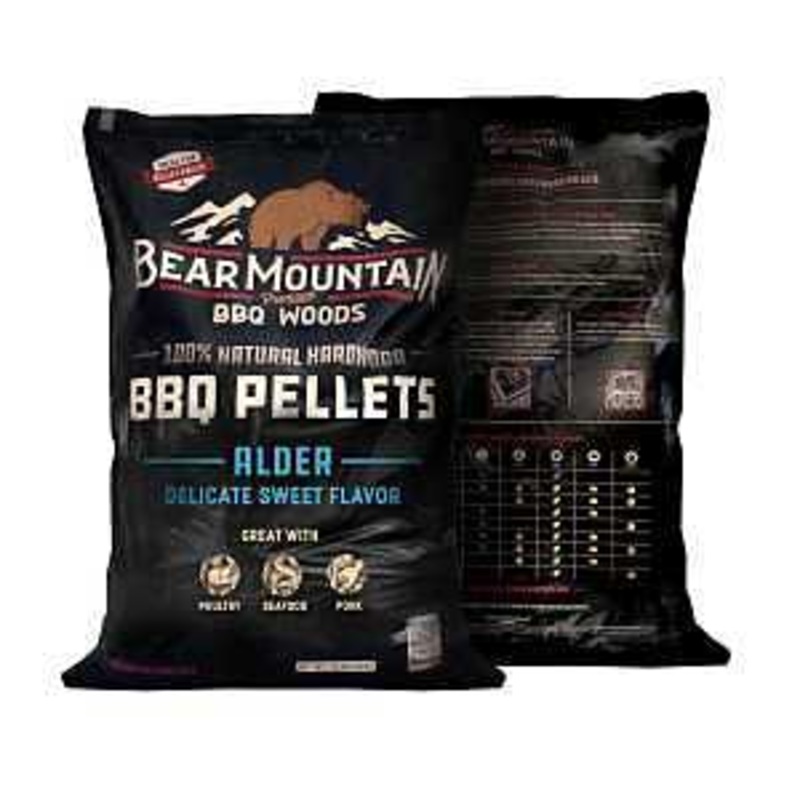 Bear Mountain FK11 Series BBQ Pellet, Alder, 20 in L, Hardwood, 20 lb Bag