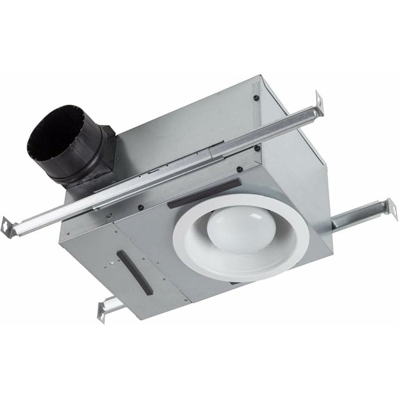 Broan 744 Bath Fan with Light, 1.2 A, 120 V, 70 cfm Air, 1.5 sones, LED Lamp, 4 in Duct