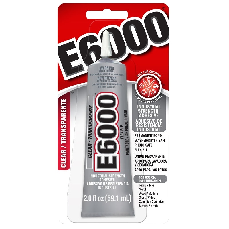 E6000 237032 Craft Adhesive, 2 oz, Tube, Clear